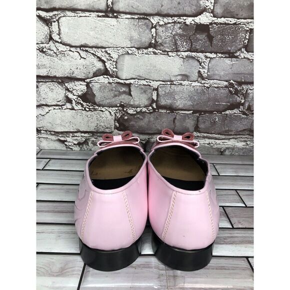 Vtg Duca Pink Patent Leather Velour Bow Loafers Dress Shoes Men’s Sz 41EU/8M US main image 4